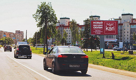 Щит на Ленинградском шоссе; развилка на Красносельское шоссе, АЗС «ПТК»; cторона А