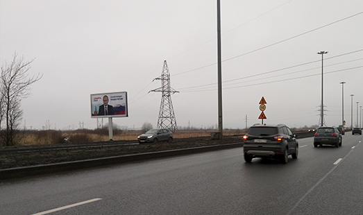 щит на Софийской ул., из Санкт-Петербурга, до Колпинского шоссе 500 м, cторона Б