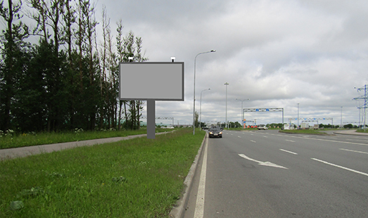 щит на Колпинском шоссе, в Колпино, 160 м от Софийской ул., cторона Б