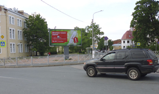 Билборд на ул. Аврова /  Эрлеровский бульвар, к ж/д вокзалу