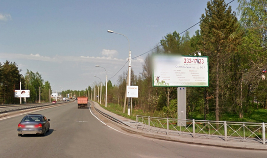 Билборд на Дороге Жизни, 5 км 500 м, музей-усадьба Приютино, в СПб, сторона Б