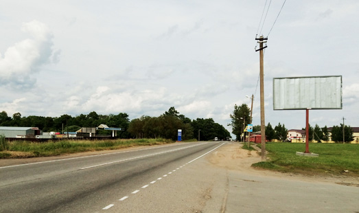Щит на Гостилицком шоссе, 23 км + 700 м, слева, сторона А