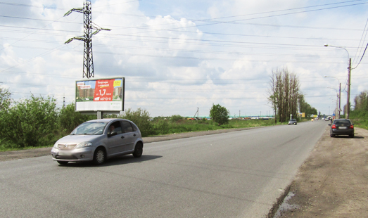 Щит на Колпинском шоссе; 980 м от Софийской ул., сторона Б