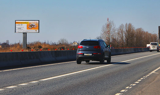 Билборд на Московском шоссе, 671 км 800 м (34 км, 200 м); cторона Б - в СПб