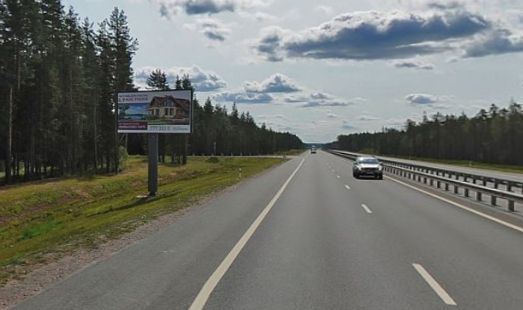 Билборд на Новоприозерском шоссе, 26 км 500 м, cторона Б - в СПб