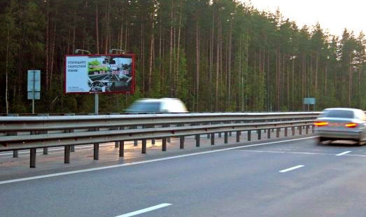 Билборд на Новоприозерском шоссе, 6 км 790 м, cторона Б - из СПб