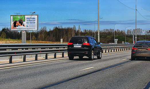 Билборд на Новоприозерском шоссе, 9 км 160 м, cторона Б - из СПб