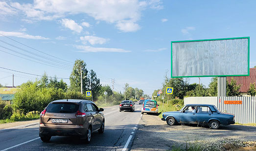 Щит на Ропшинском шоссе, д. Марьино, д. 46, cторона А - из СПб