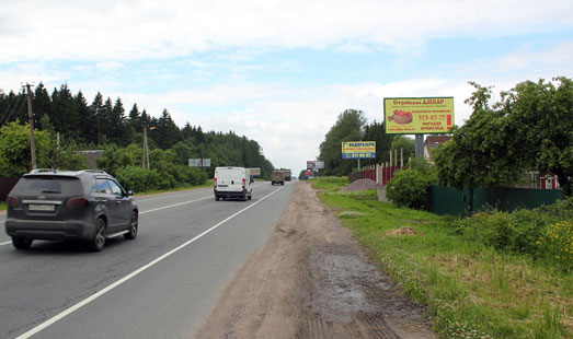 Щит на Таллинском шоссе, 35 км 800 м, cторона А - из СПб