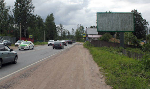 Щит на Токсовском шоссе, 2 км 630 м, cторона А - в СПб