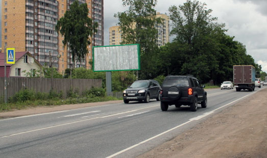 Билборд на Токсовском шоссе, 2 км 630 м, cторона Б - из СПб