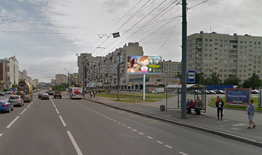 реклама на цифровом билборде на Комендантском пр., Долгоозёрная ул., д. 14, корп. 2