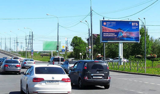 реклама на цифровом билборде на ул. Народная 87 / Большевиков пр. (из центра)