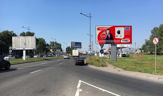 реклама на цифровом билборде на Витебском пр., д. 10