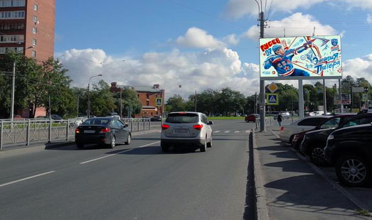 Реклама на цифровом билборде на Маршала Казакова ул., пр. Стачек, д. 99; cторона А