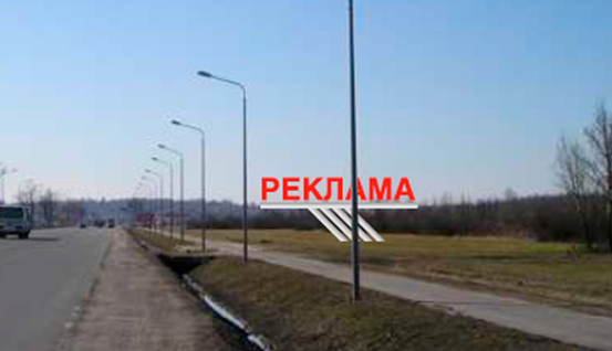 реклама на пулковском шоссе напротив выезда от АВК Пулково-1. № 5.1.3