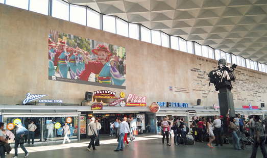 Размещение рекламы на Московском вокзале