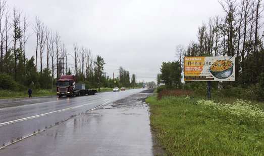щит на Колпинском шоссе, в Колпино, 380 м от Софийской ул., cторона А