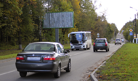 Щит на Ленинградском шоссе, д. 2, выезд из г. Луга, сторона Б