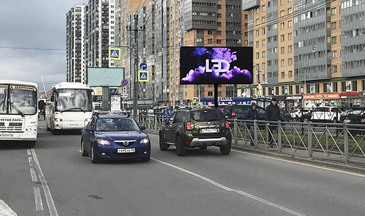 Реклама на цифровых билбордах в Мурино