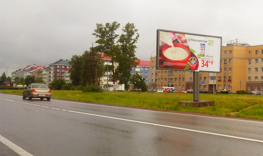 реклама на щите на Колпинском шоссе, д. 18, Галицкая ул.
