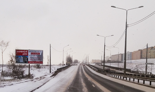 Щит на Петербургском шоссе, нечётная сторона, р. Пулковка; сторона Б