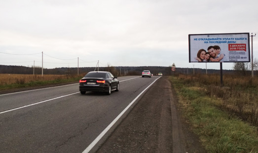 Щит на Оржицком СП, Гостилицкое шоссе, 18 км + 850 м, справа, сторона А