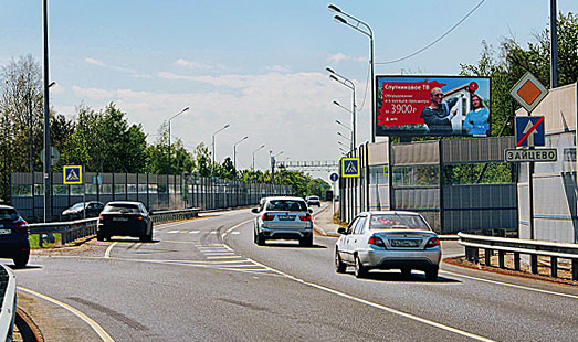 Щит на Киевском шоссе, 32 км 400 м, cторона А - из СПб