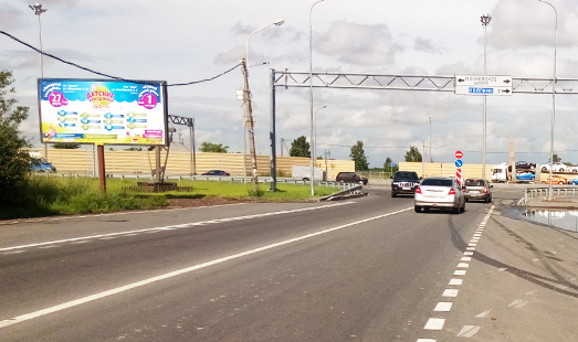 Щит на Колпинском шоссе; (поворот на Московское ш.), сторона Б