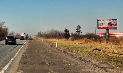 Щит на Московском шоссе, 671 км 150 м (34 км 850 м); cторона А - в СПб