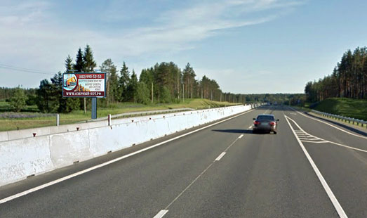 Билборд на Новоприозерском шоссе, 35 км 850 м, cторона Б - в СПб