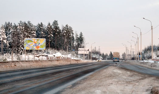 Билборд на Выборгском шоссе, 152 км, cторона Б - в СПб