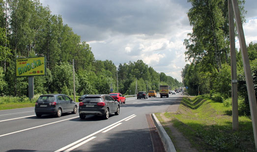 Билборд на Выборгском шоссе, 24 км 130 м, cторона Б - в СПб