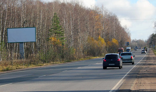 Билборд на Выборгском шоссе, 41 км 200 м, cторона Б - в СПб