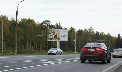 Билборд на Зеленогорском шоссе, съезд с ЗСД, cторона Б