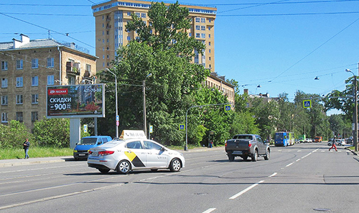 Билборд на Торжковской ул. / Омская ул., д. 2, напротив; cторона Б