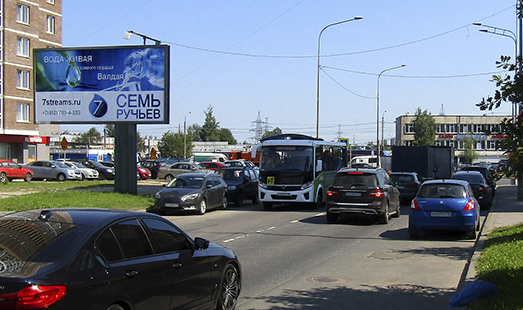 Билборд на проспекте Энергетиков / Бестужевская улица, 81; cторона Б