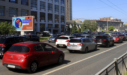 Билборд на Кантемировской ул., 8/ въезд на Кантемировский мост; cторона Б
