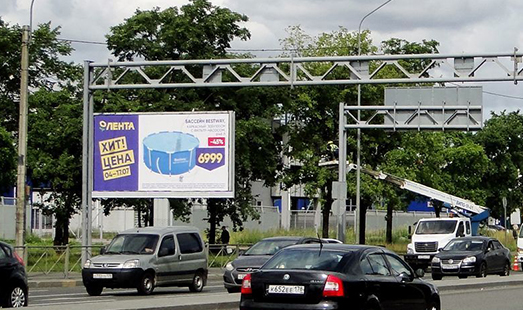 Билборд на Софийской ул. 81 к.4 В / Дунайский пр.; cторона Б