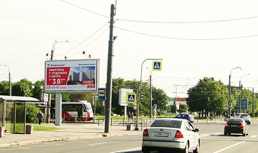 Билборд на Фучика ул. 6 к.3 / Бухарестская ул.; cторона Б