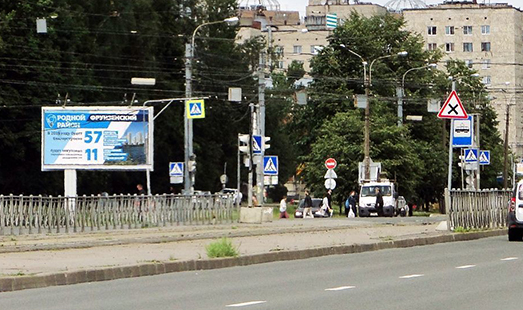 Щит на Билборд на Бухарестской ул. / Димитрова ул. 26; cторона Б