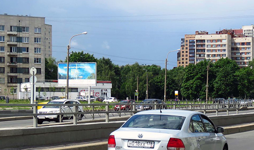 Билборд на Краснопутиловской ул. 106, напротив ; cторона Б