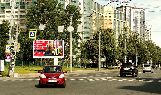 Билборд на Космонавтов пр. 94, напротив / Звездная ул.; cторона Б