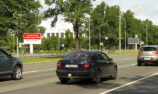 Билборд на Пулковском ш. 7 к.2 / Пулковский парк, напротив; cторона Б