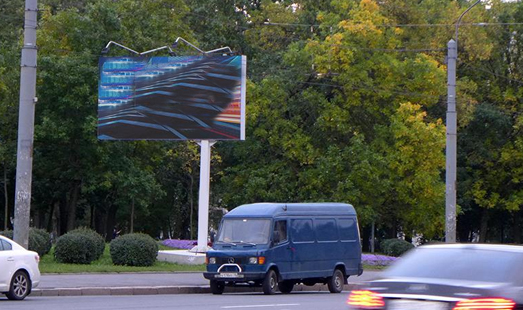 Билборд на Новочеркасском пр., д. 33, напротив, Малоохтинский парк; cторона Б