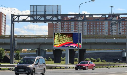 Билборд на Таллинском шоссе, в Санкт-Петербург, от СПб КАД 50 м; cторона Б