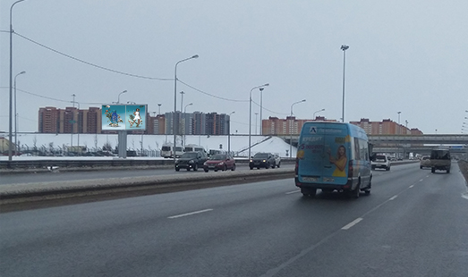 Билборд на Таллинском шоссе, съезд с КАД, напротив ТК Лента; cторона Б