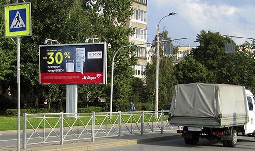 Билборд на проспекте Пискаревский , 31/ проспект Тухачевского; cторона Б