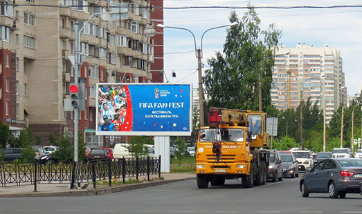 Билборд на Туристской ул. / Савушкина ул. 143 к.1; cторона Б