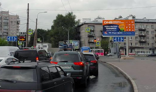 Реклама на цифровом билборде на Чёрной речки наб., Ланское шоссе, д. 3; cторона А